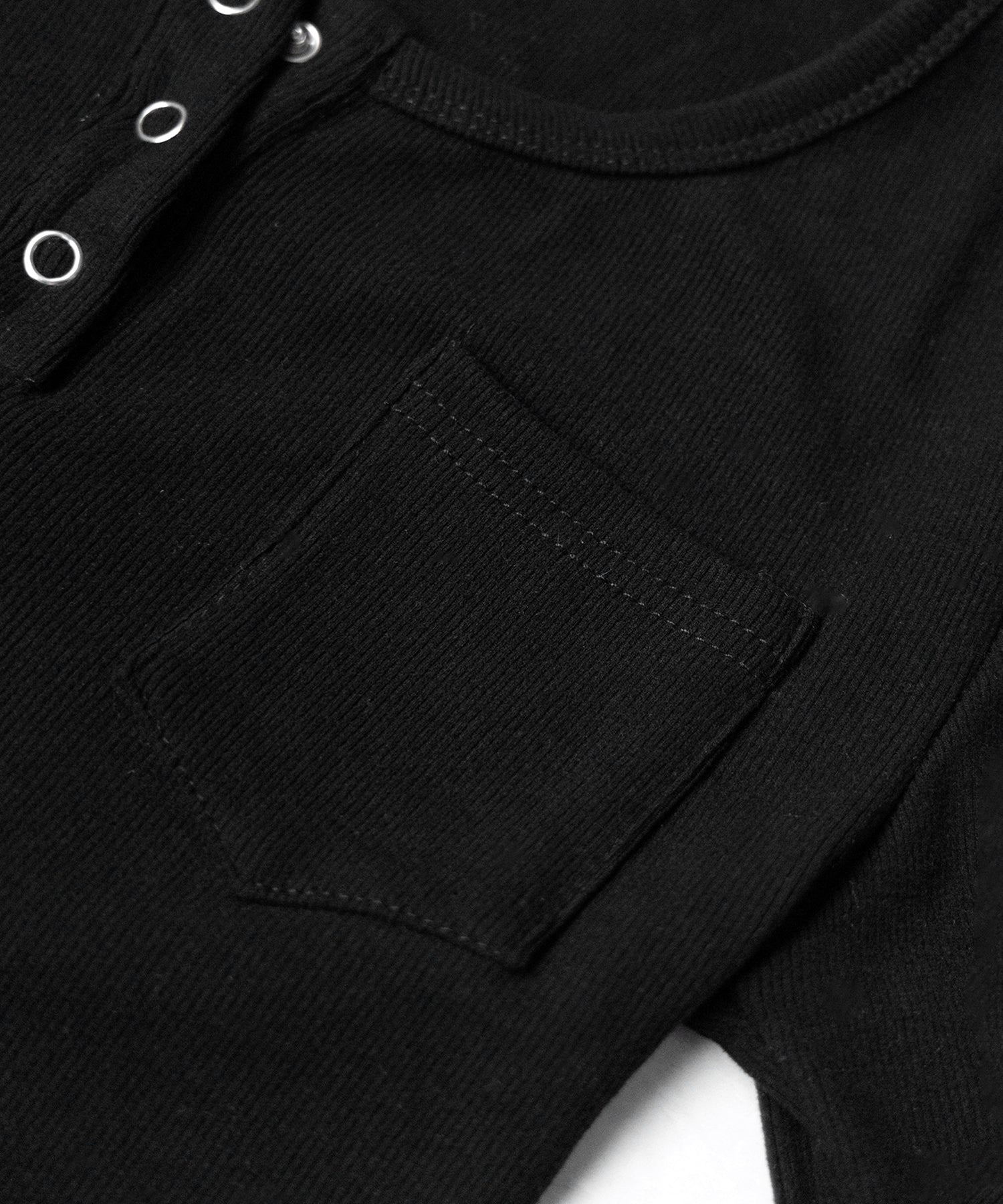 裏起毛ヘンリーネックスリムトップス ／ urakimo henry neck slim tops