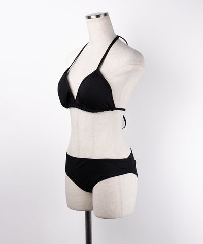 【 レディース水着／４点セット 】アシンメトリーラップレイヤードパレオハイウエストビキニ ／ ( 4piece set ) asymmetrical wrap layered pareo high waist bikini