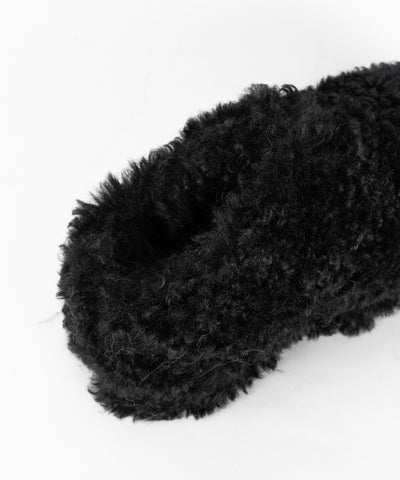 厚底テディボアサボサンダル ／ platform teddy boa sabo sandals