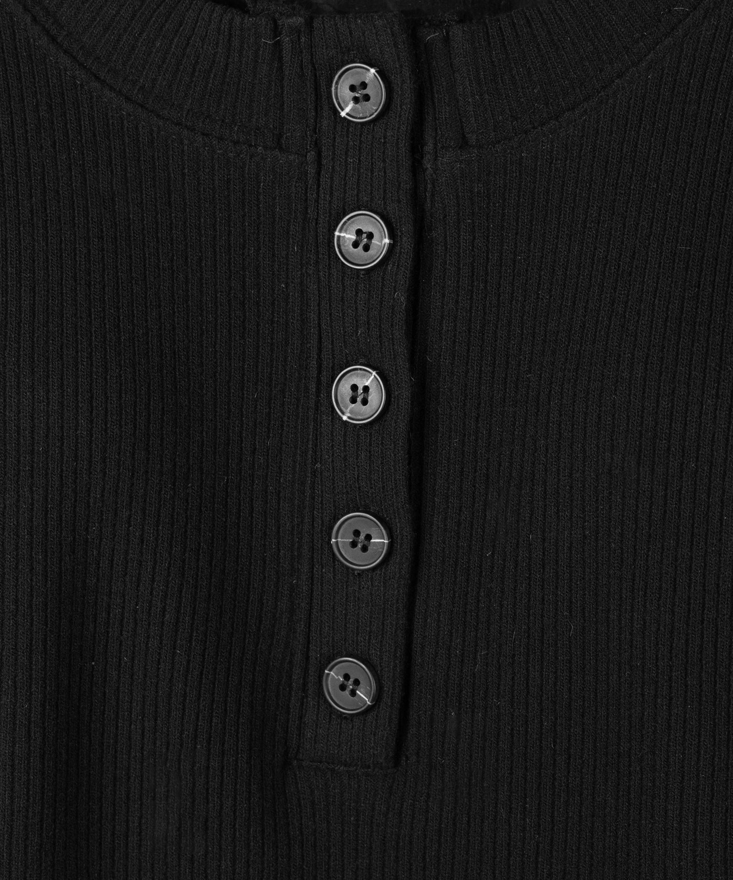 裏起毛ヘンリーネックタイトミニワンピース ／ urakimo henley neck tight mini onepiece