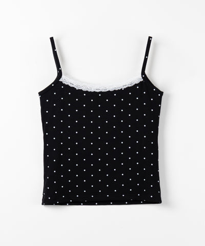 ミニリボンドットレースキャミソール ／ mini ribbon dot lace camisole