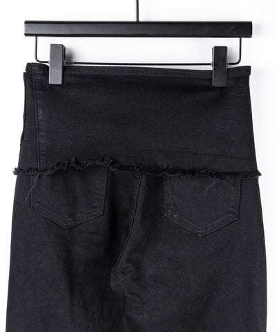 ストラップリボンヴィンテージストレッチフレアデニム ／ strap ribbon vintage stretch flare denim