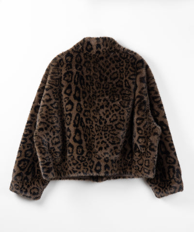 【 ２color 】B-3 レオパードボリュームファーコート ／ B-3 leopard volume fur coat