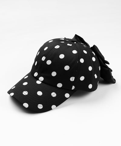 ドットバックリボンキャップ ／ DOT back ribbon CAP