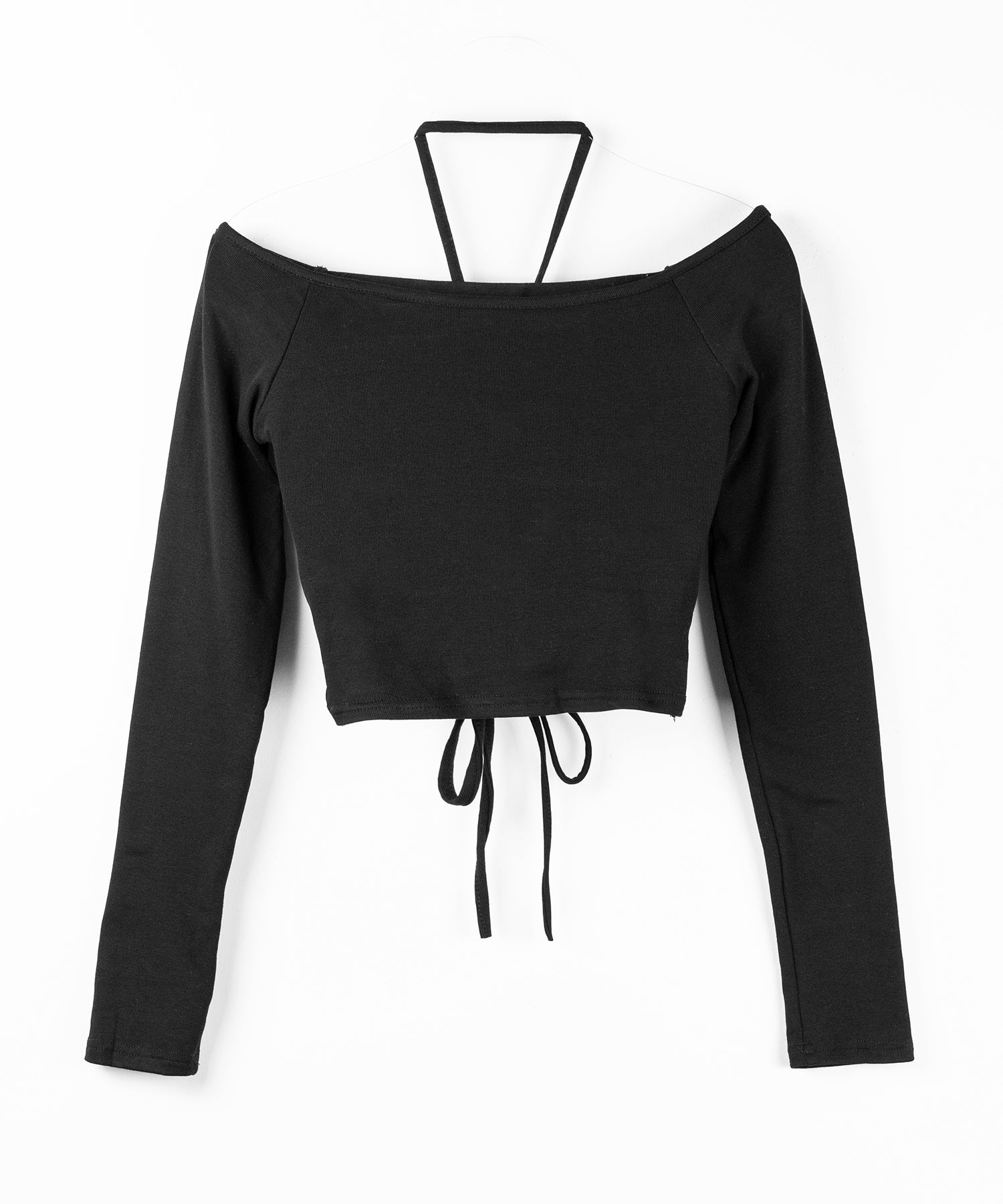 裏起毛カットアウトシャーリングぴちカットソートップス ／ urakimo cutout shirring pichi cutsew tops