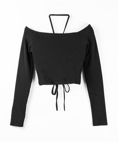 裏起毛カットアウトシャーリングぴちカットソートップス ／ urakimo cutout shirring pichi cutsew tops