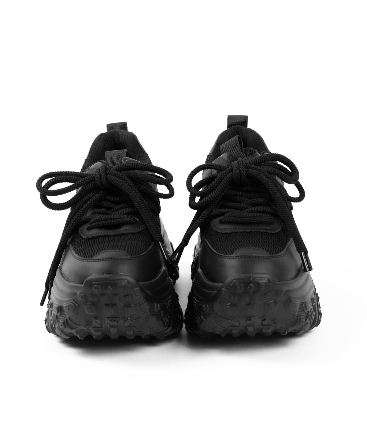 【 +10.5cm盛れ 】レースアップ厚底スニーカー ／ +10.5cm lace-up platform sneakers