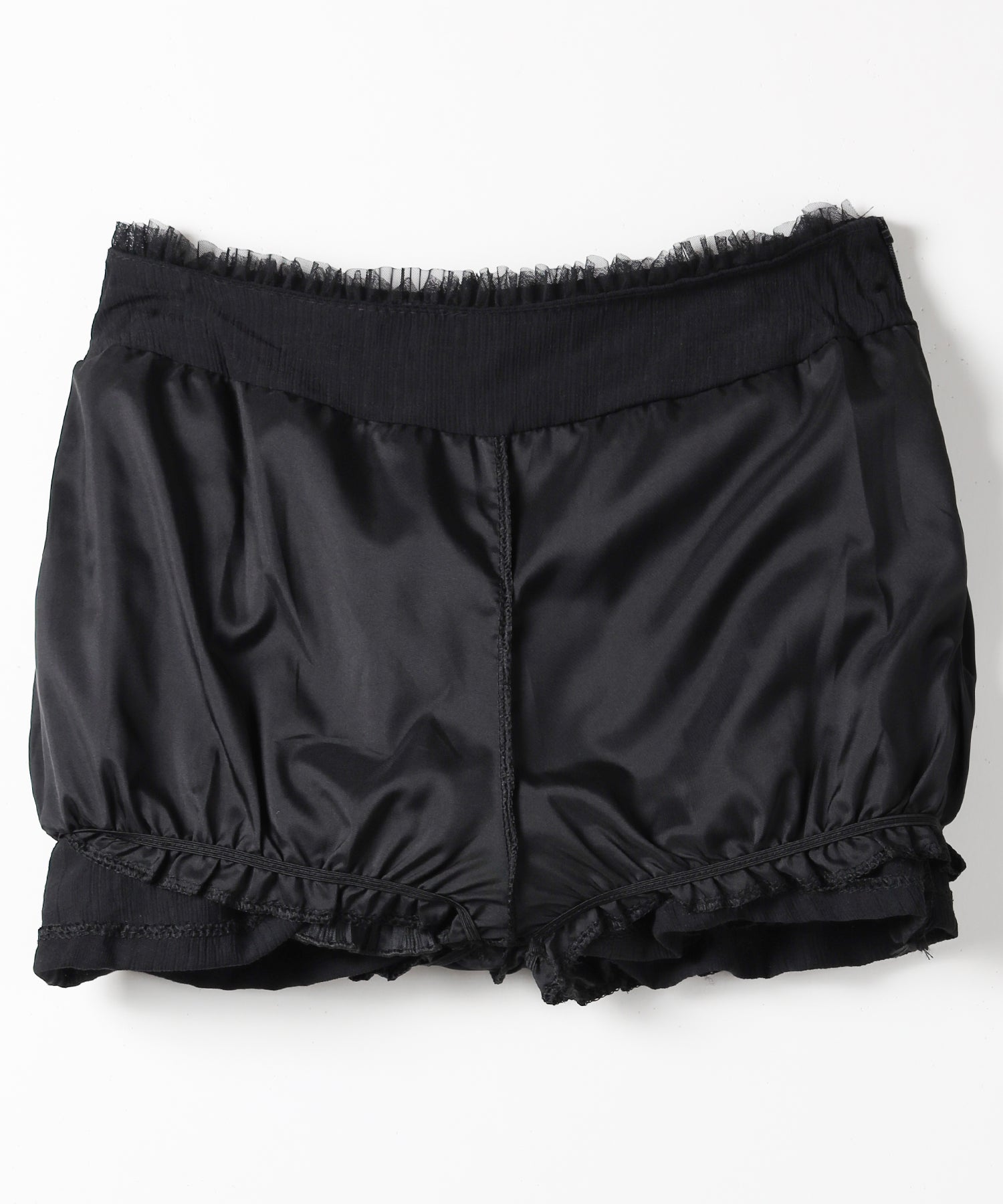 【  インパン裏地付 】フリルレースミニスカート ／ frill lace mini skirt