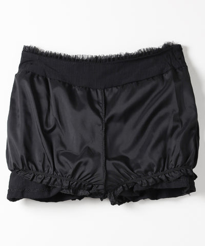 【  インパン裏地付 】フリルレースミニスカート ／ frill lace mini skirt