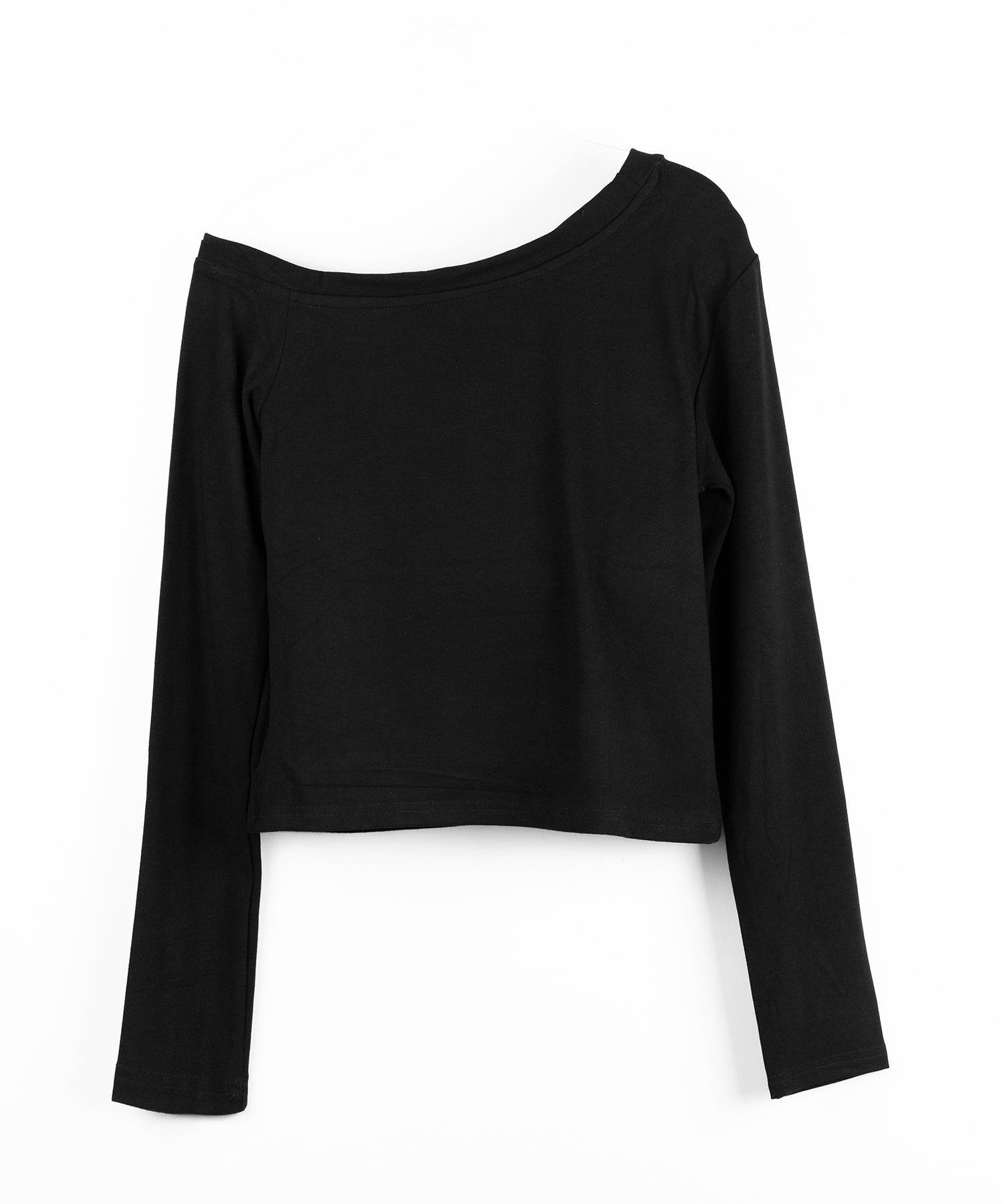 コンパクトロゴワンショルルーズロンT ／ compact logo one-Shoulder loose long-sleeve T-Shirt