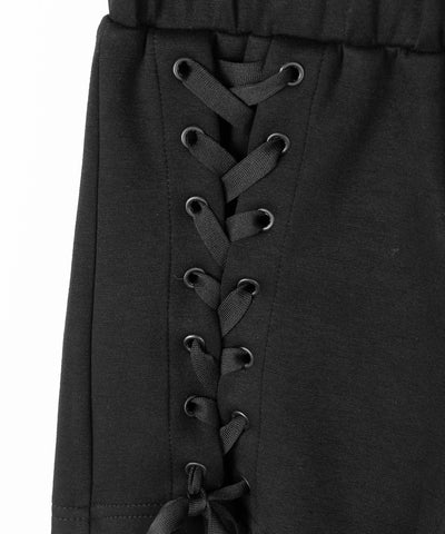 レースアップリボンショートパンツ ／ lace up ribbon short pants