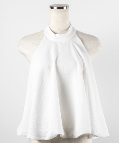 【 ベルト付 】ワンホンホルターネックギャザーフレアセットアップ ／ wanghong halter neck gathered flare SETUP