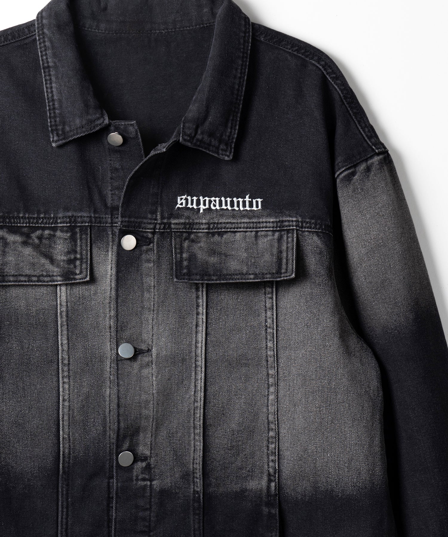 【 ２color ／ ２size 】グラデーションヴィンテージウォッシュオーバーデニムジャケット ／ gradation vintage wash over denim jacket