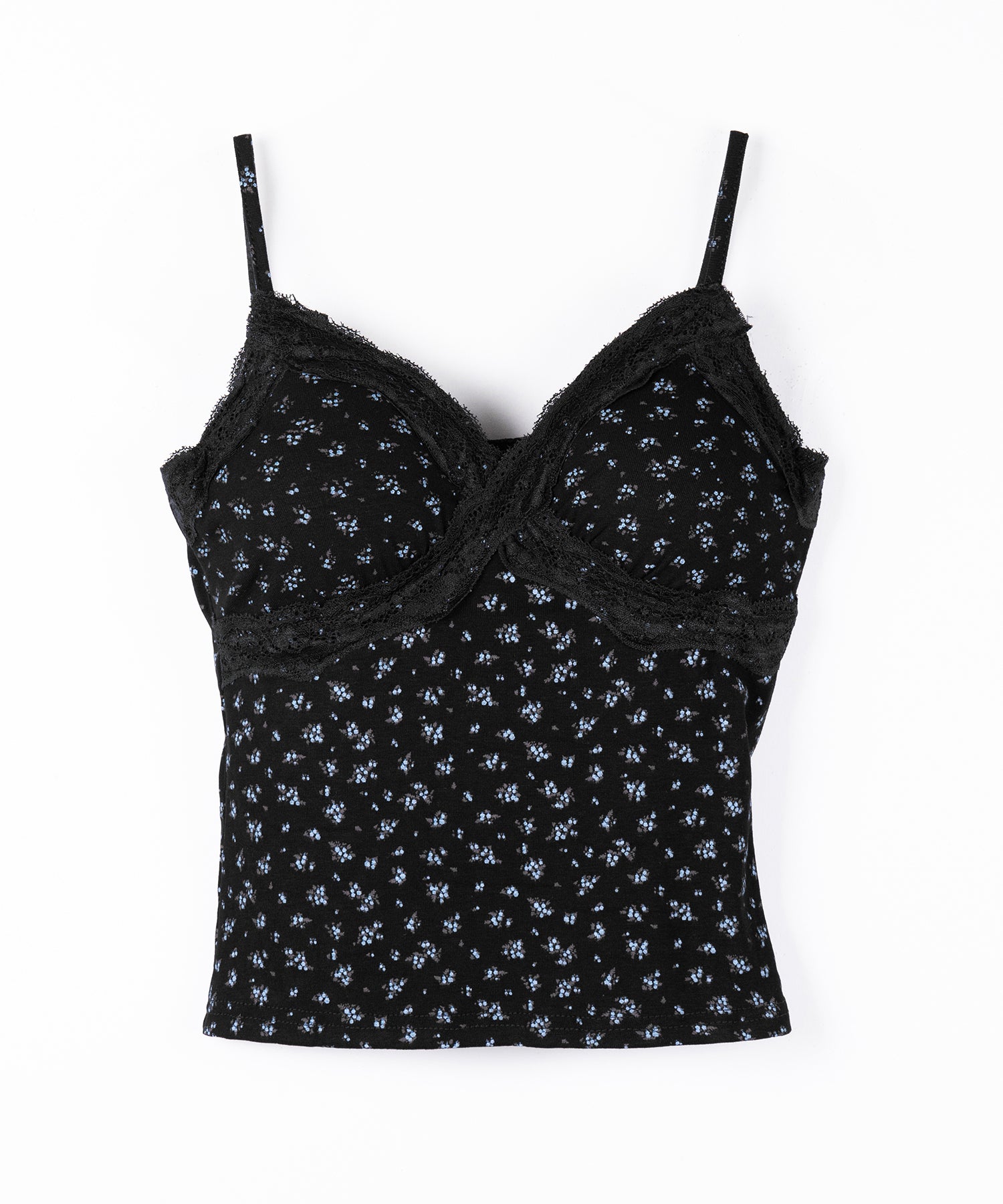 【 ２点セット 】小花柄レースキャミソール ＋ カーディガン SET ／ （ 2piece SET ）Floral lace camisole + cardigan SET