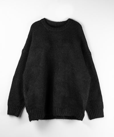 オーバーサイズフラッフィーニットプルオーバー ／ oversize fluffy knit pullover