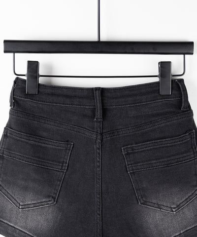 ハイウエストストレッチデニムタイトショートパンツ ／ high wast stretch denim tight short pants