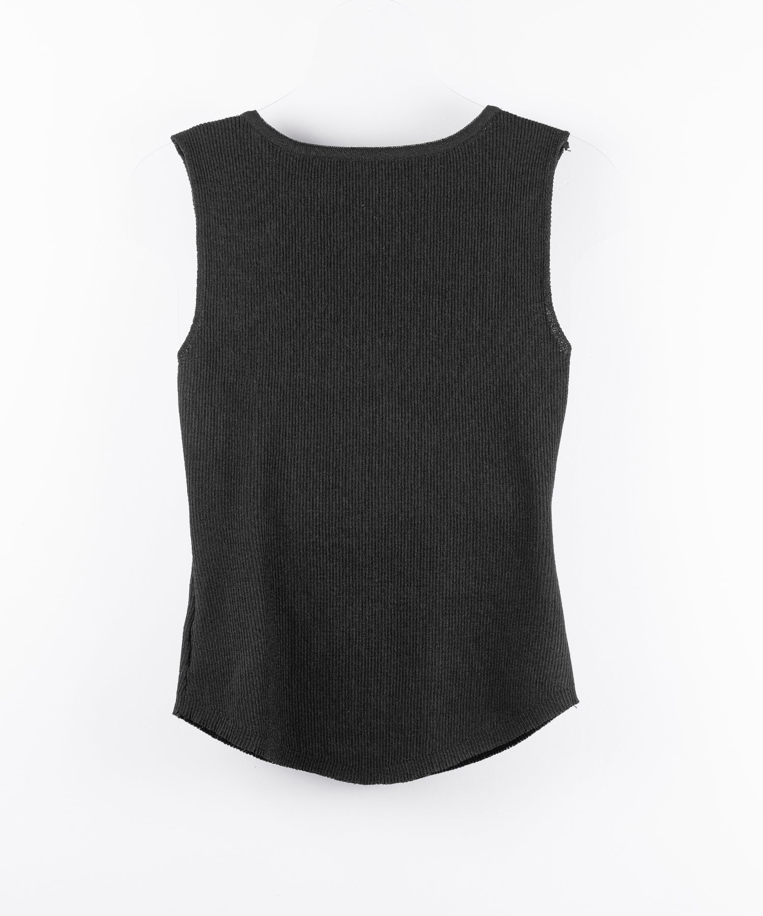 【 ２color 】スクエアネックレースニットタンクトップ ／square neck lace knit tank top