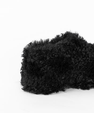 厚底テディボアサボサンダル ／ platform teddy boa sabo sandals