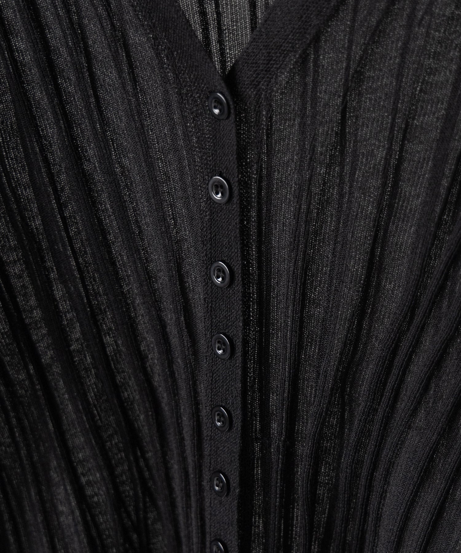 シアーリブニットカーディガン ／ sheer lib knit cardigan