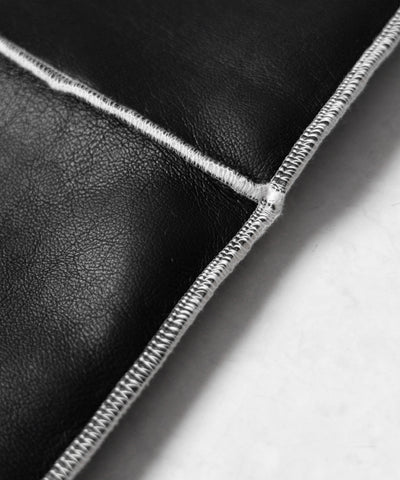 【 ニーハイにもなる２WAY 】ムートンフェイクレザールーズレッグカバー ／ mouton fake leather loose leg cover