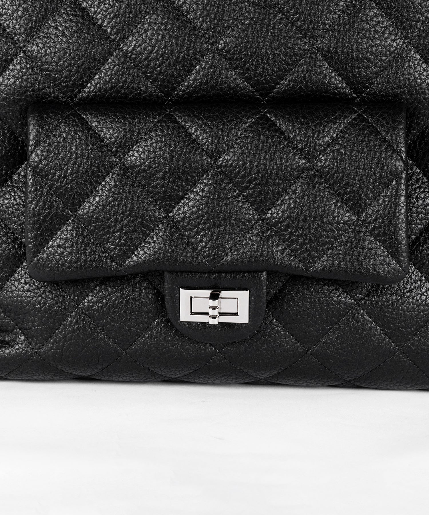 【 ショルダーストラップ付き２WAY 】キルティングスクエアトートショルダーバッグ / quilted square tote shoulder bag