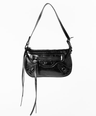 【 ショルダーストラップ付き２WAY 】ヴィンテージライクグランジミニハンドバッグ／ vintage like grunge mini hand bag