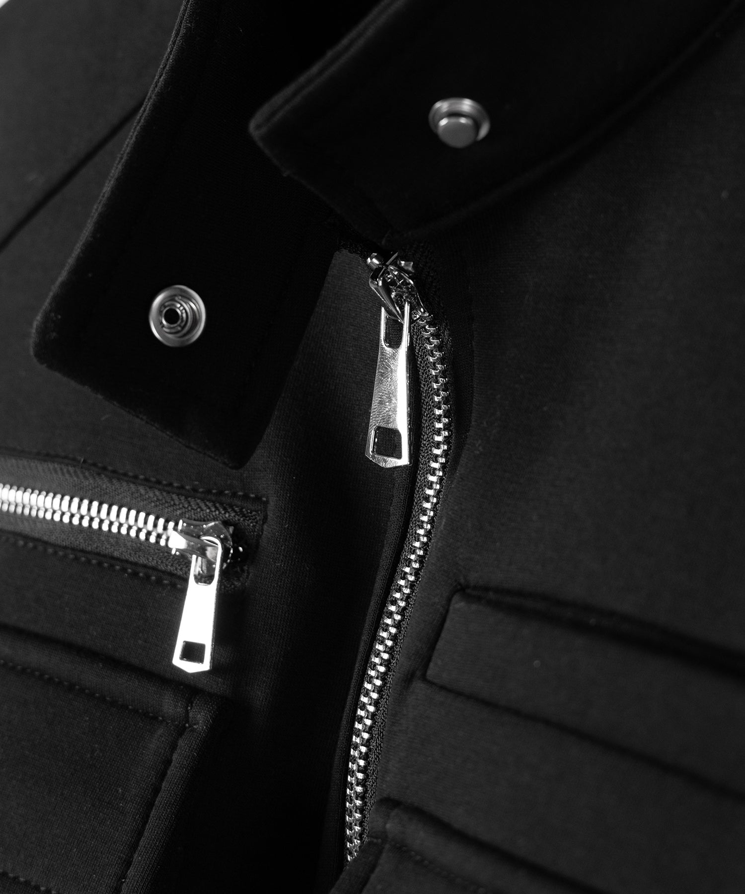 アウトポケットジップアップスリムカットジャケット ／ out pocket zip up slim cut jacket