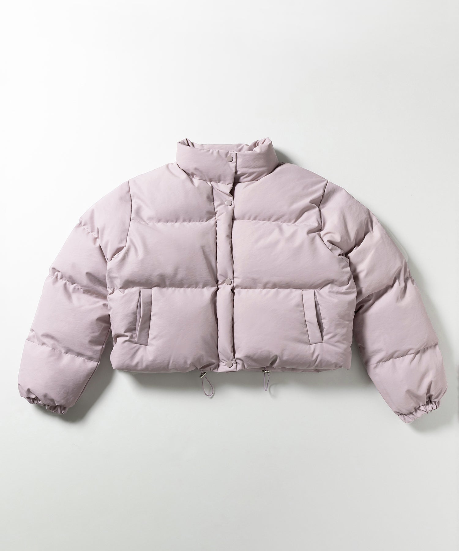 【裾絞り可能２WAY 】ニュアンスカラーショートパフダウンジャケット