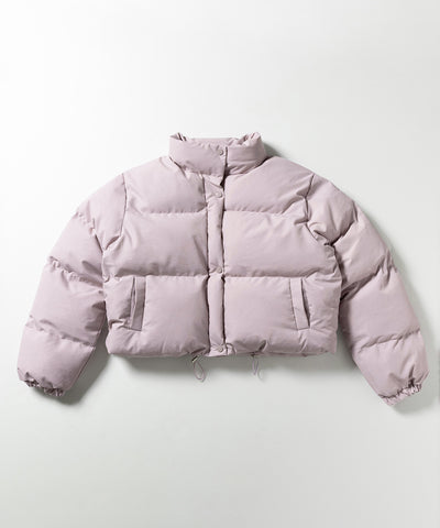 【裾絞り可能２WAY 】ニュアンスカラーショートパフダウンジャケット