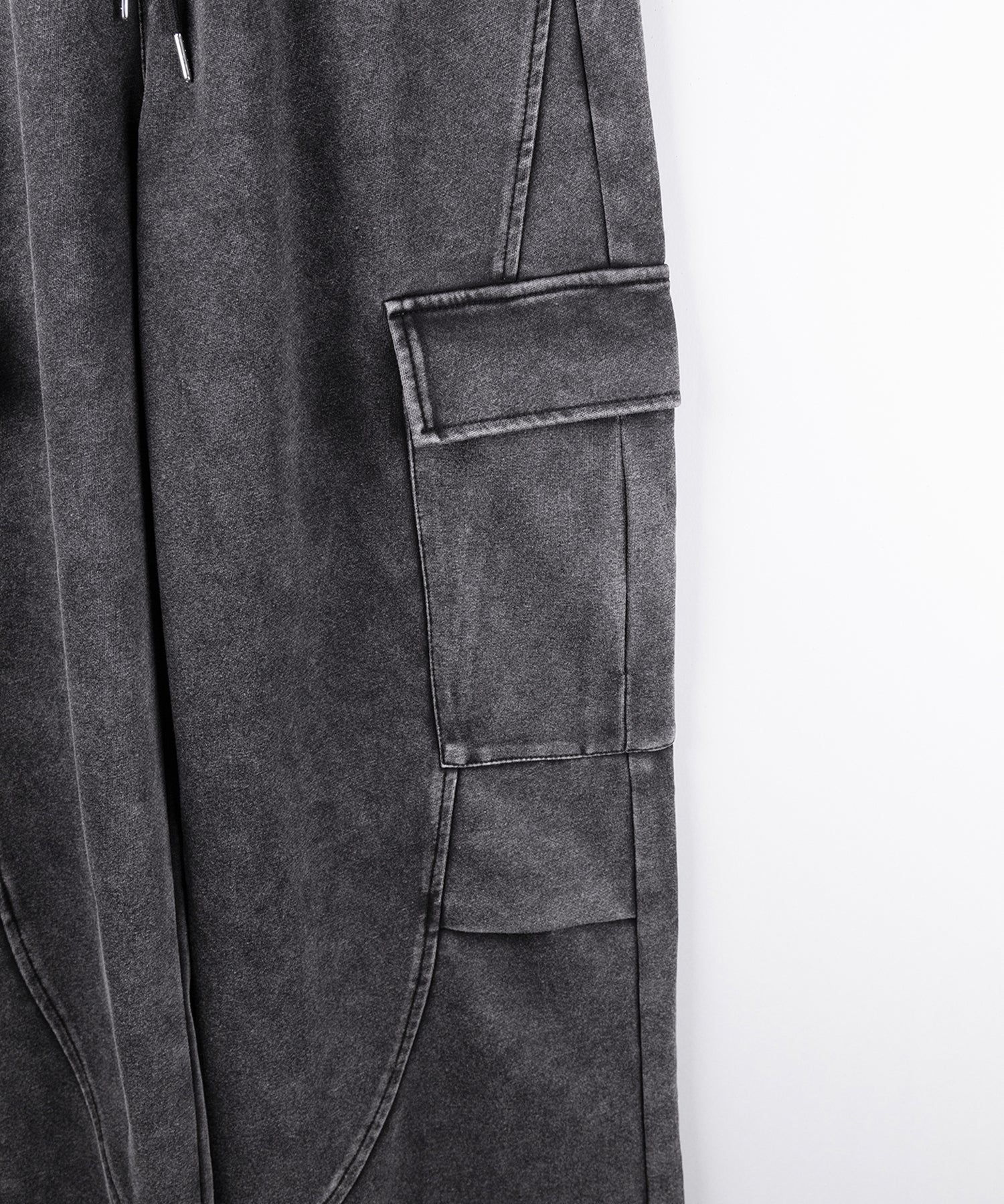 【 裾絞り可能２WAY 】ピグメントヴィンテージタックカーゴスウェットパンツ ／ pigment vintage tuck cargo sweatpants