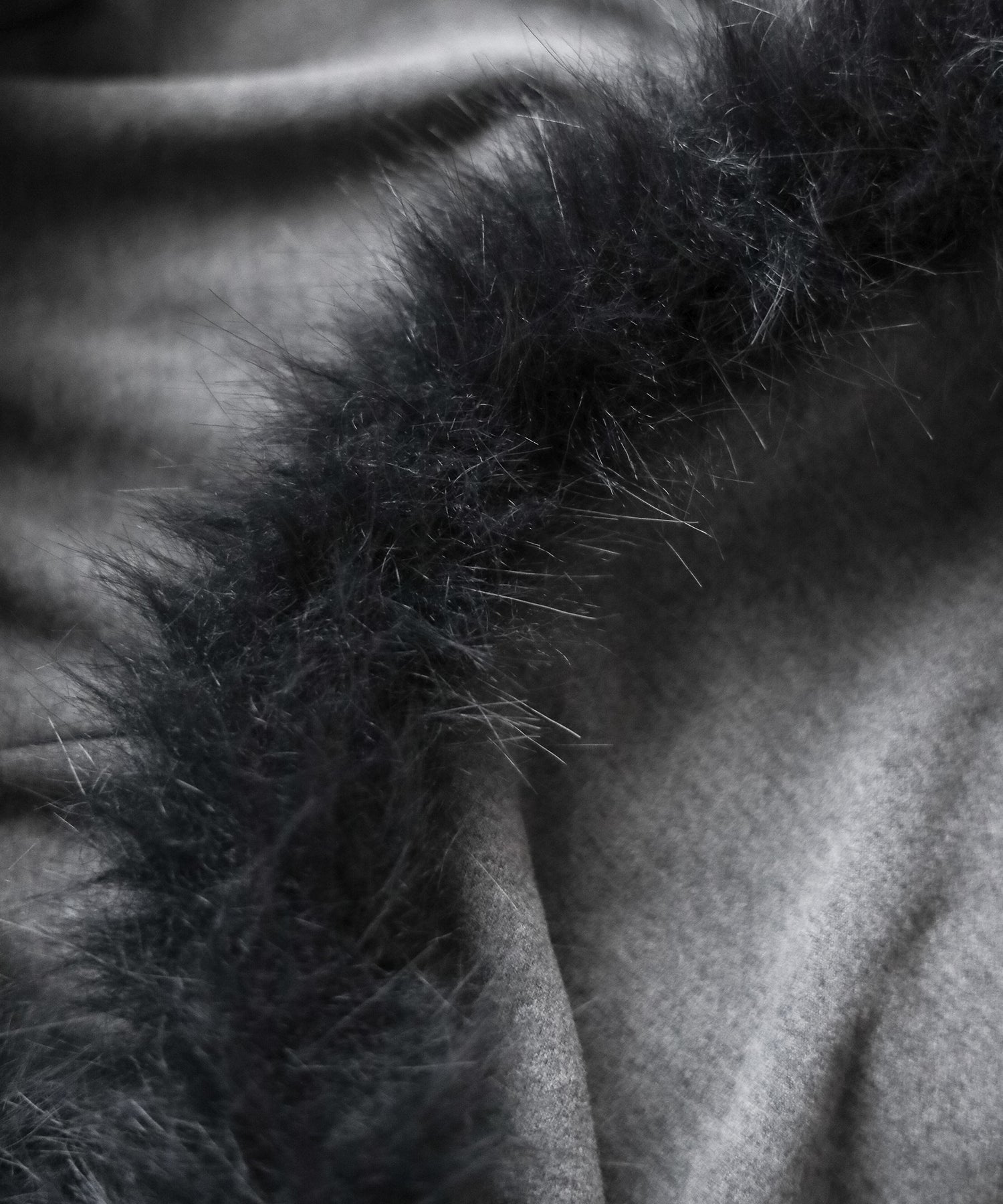 【 ３color 】ファーフードジップアップパーカー ／ fur zipup hoodie