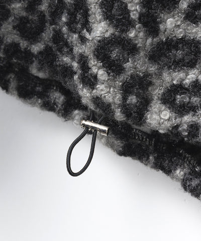 【 ２WAY 】レオパードショートボアプルオーバー ／ 2WAY reopard short boa pullover
