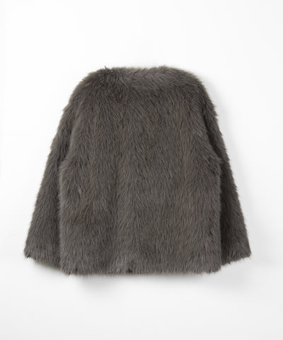 【 ４color 】ミンクライクフェイクファーボリュームコート ／ ｍink-like fake fur volume coat