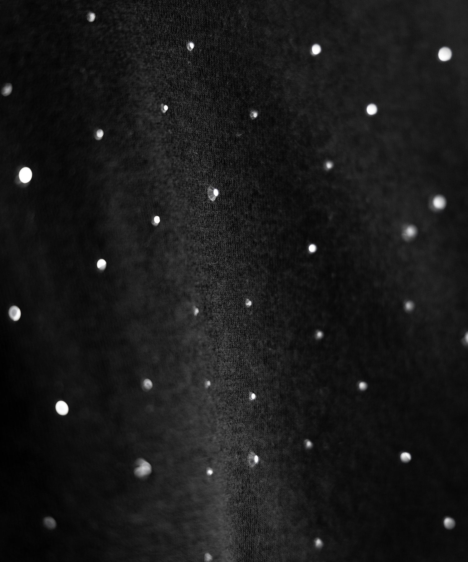 ラインストーン半袖タイトＴシャツ ／ Rhinestone short sleeve tight T-shirt