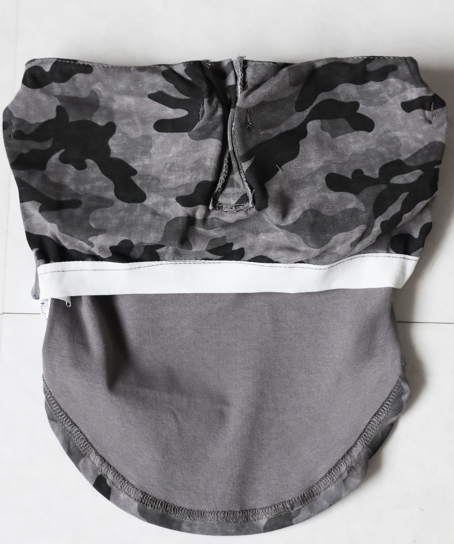 ヴィンテージカモフラ迷彩ヘンリーネックベアトップ ／ vintage camouflage henly neck bare top
