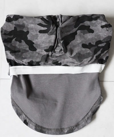 ヴィンテージカモフラ迷彩ヘンリーネックベアトップ ／ vintage camouflage henly neck bare top