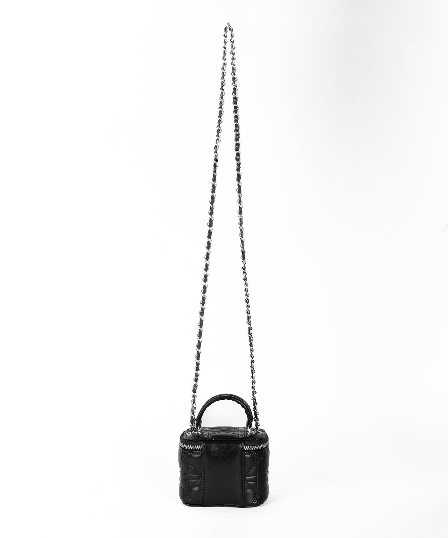 ハートキルティングミニバニティバッグ / heart quilted mini vanity bag
