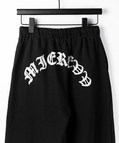 グランジロゴバックプリントスウェットワイドパンツ ／ grunge logo back print sweat wide pants