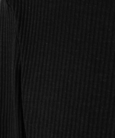 スナップボタンタイトリブカットソートップス ／ snap button tight ribbed cutsew tops