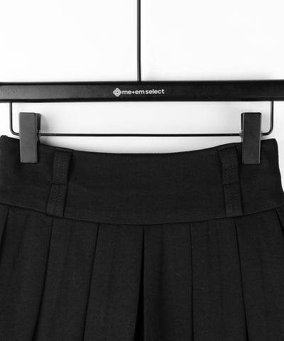 【 インパン裏地付 】プリーツスウェットマイクロミニスカパン ／ plests sweat micro mni skirt pants