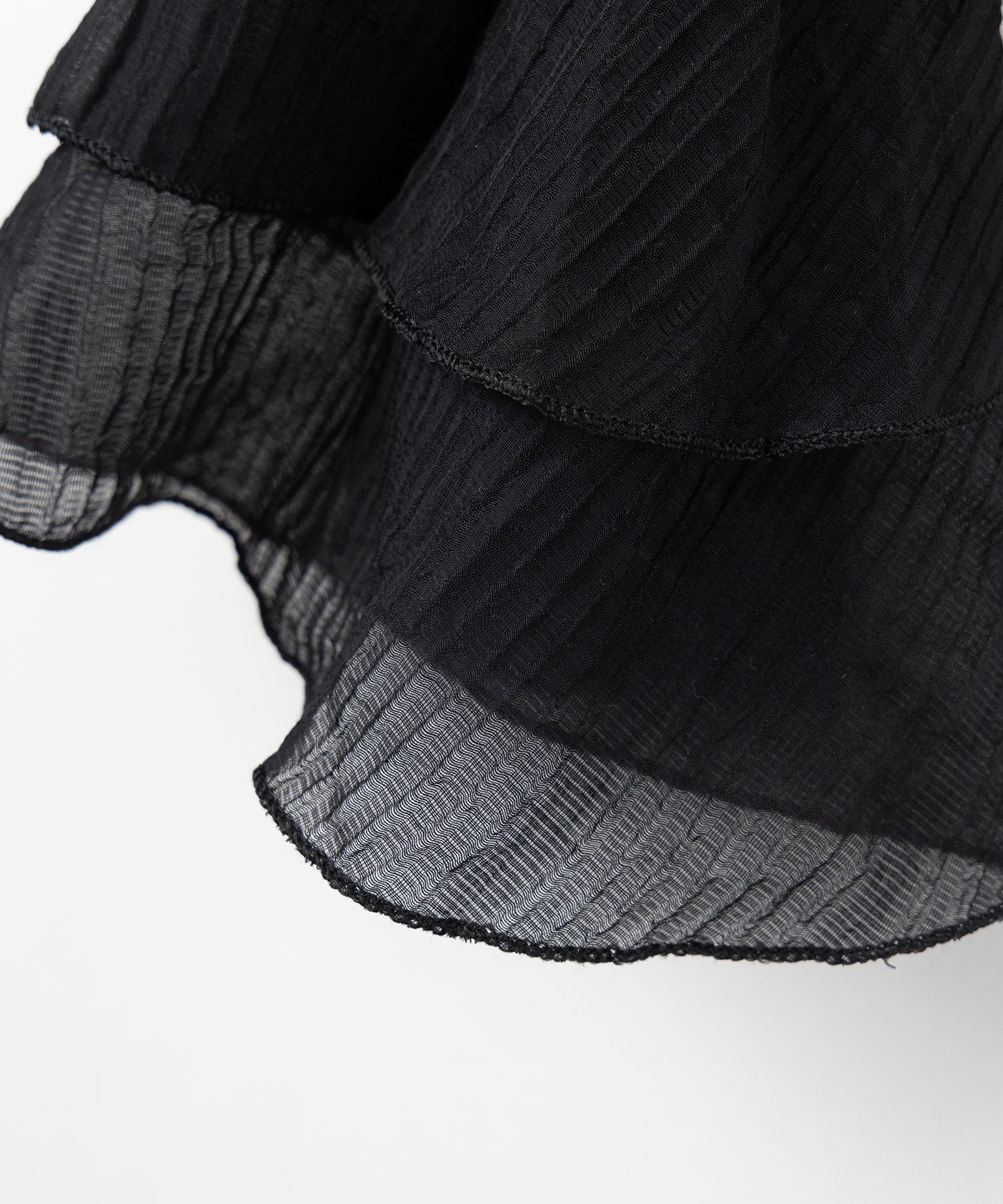 【 ２color ／ ２WAY 】ウエストシャーリングシアーフリルオフショルブラウス ／ waist shirring sheer frill off shoulder blouse
