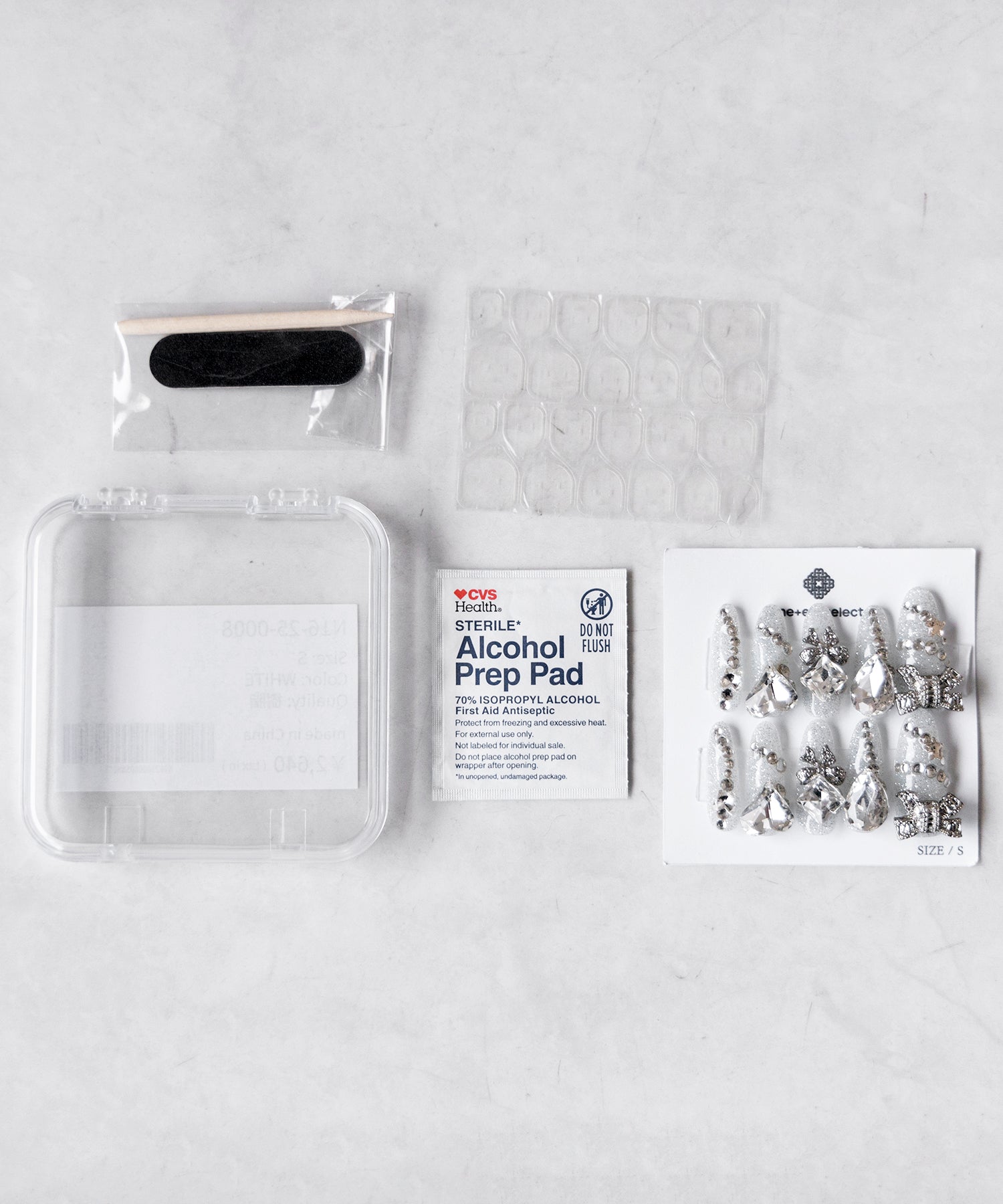 【 限定先行販売 】 bijou ribbon glitter flash nail tips