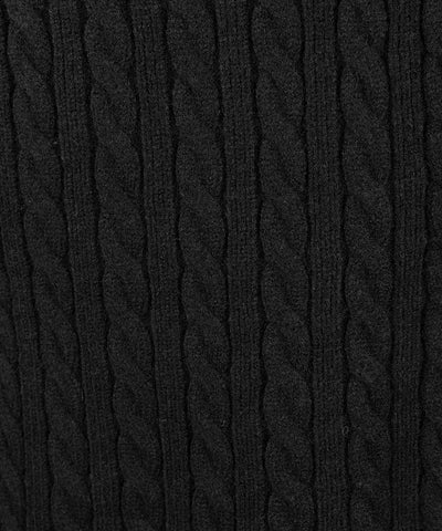 ファーフーディレースアップレディニットミニワンピース ／ fur hoodie lace up lady knit mini onepiece