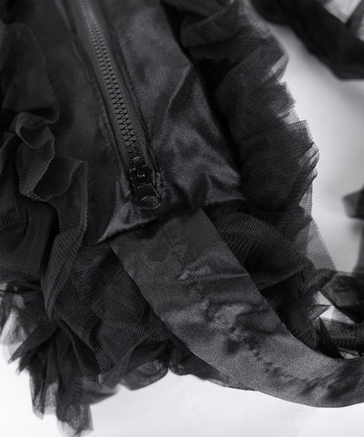 チュールフリルショルダーボディバッグ／ tulle frill shoulder body bag