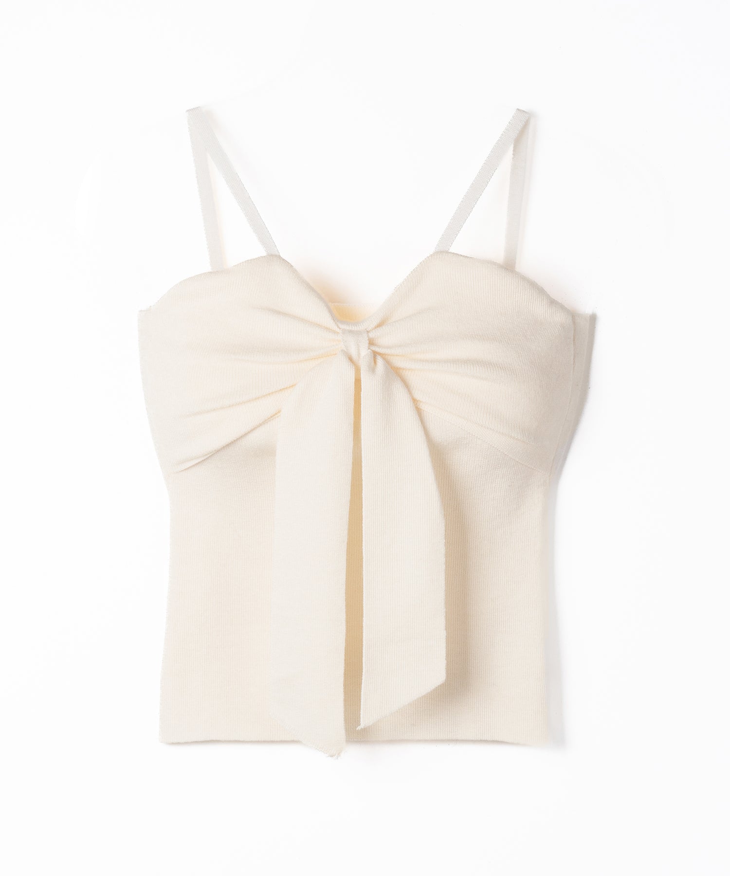 【 ２点セット 】リボンニットキャミソール ＋ カーディガンセット ／ribbon knit camisole + cardigan SET