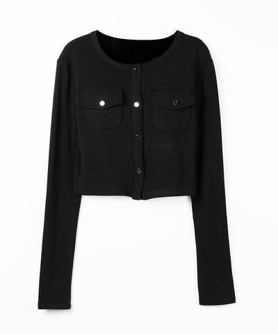 【 ２点セット 】アウトポケットカーディガン ＋ キャミソールセット ／ ( 2piece set ) out pocket cardigan + camisole SET