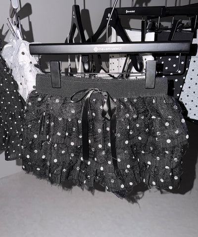 ドットレースフリルショートパンツ ／ dot lace frill short pants