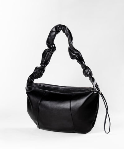 シャーリングハンドルショルダーバッグ ／ shirring handle shoulder bag