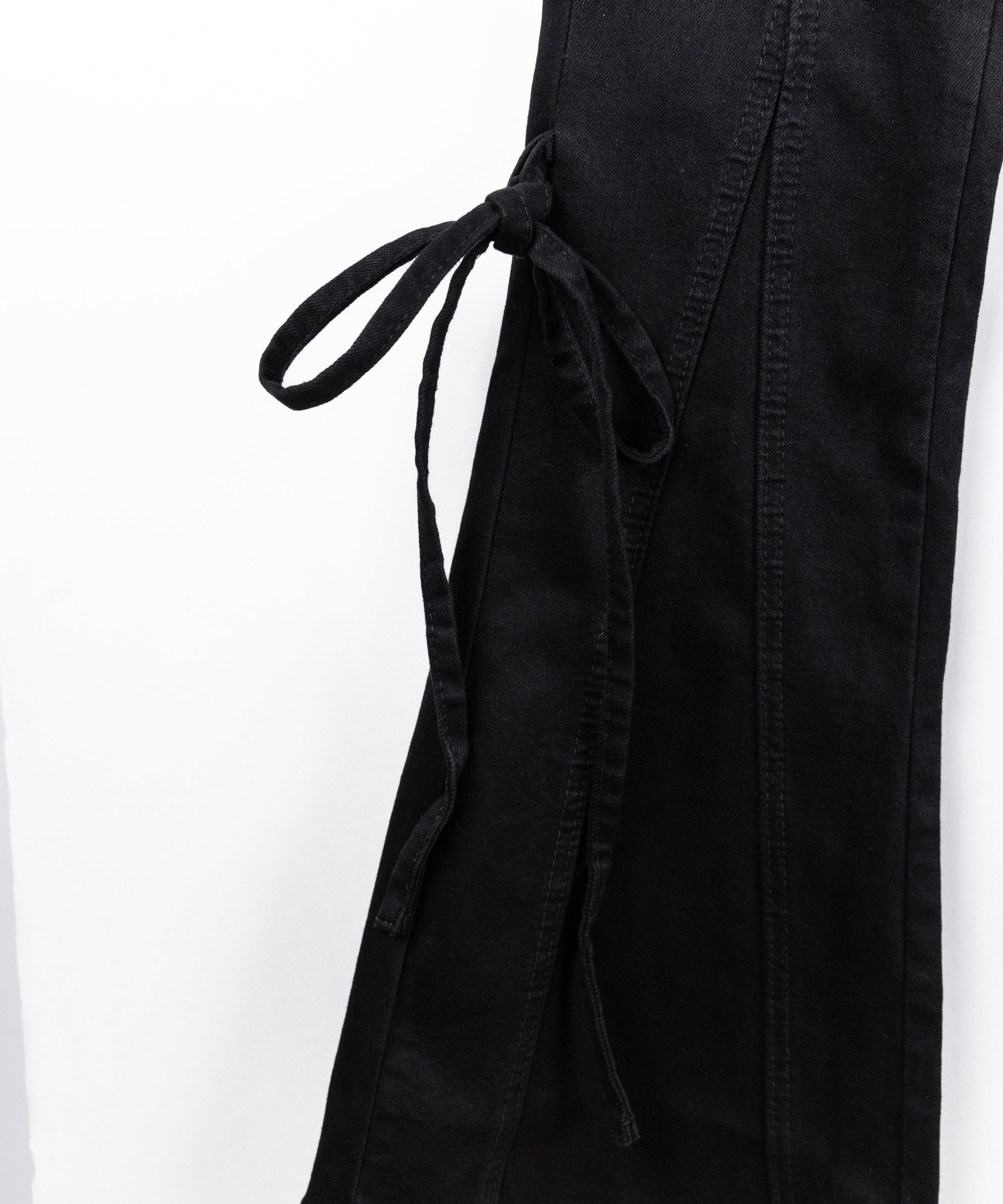 ストラップリボンヴィンテージストレッチフレアデニム ／ strap ribbon vintage stretch flare denim