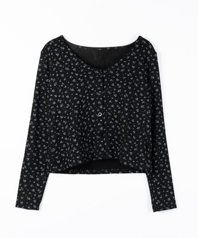 【 ２点セット 】小花柄レースキャミソール ＋ カーディガン SET ／ （ 2piece SET ）Floral lace camisole + cardigan SET